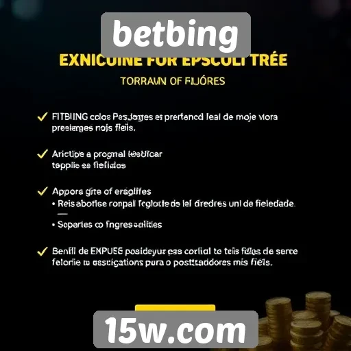 Benefícios do programa de fidelidade do betbing